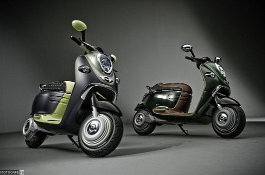 Классика, доведенная до футуристической психоделики. Smart eScooter и Mini E официально