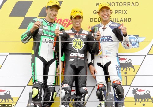 Moto2, Гран-При Германии. Подиум